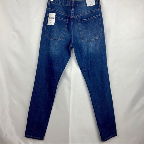 Forever 21 Distressed Boyfriend Jeans medium wash - Picture 4 of 8